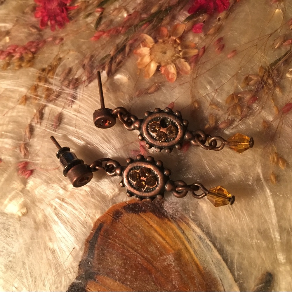 Brown earrings